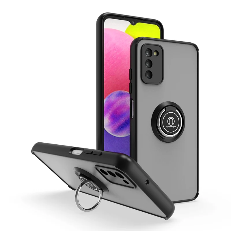 KEYSION Custodia Opaca di Moda per Samsung A03S A02S A03 A21S A20S A11 Anello Trasparente Del Basamento Della Copertura Del Telefono Antiurto per Gal_voghion.com