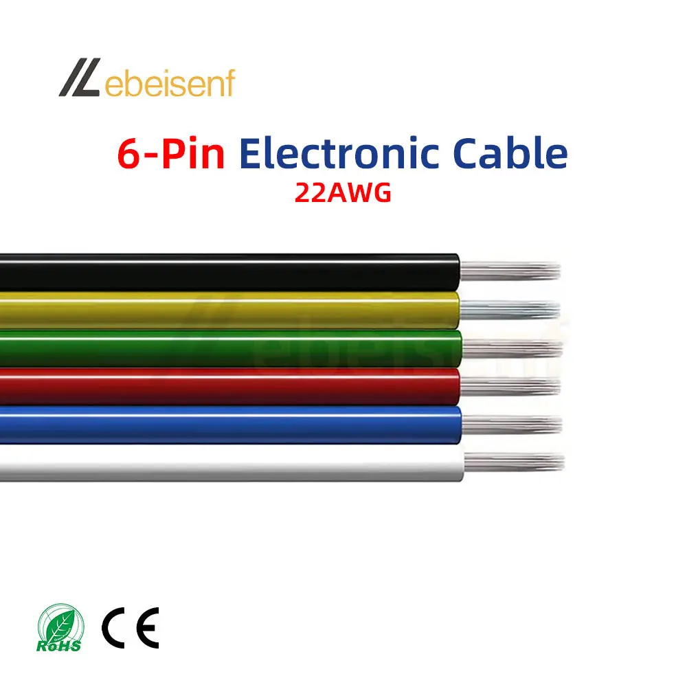 ตัวเลือกสินค้า สายไฟ LED Strip 22AWG 2-6 พิน สำหรับ DIY ตู้ไฟ