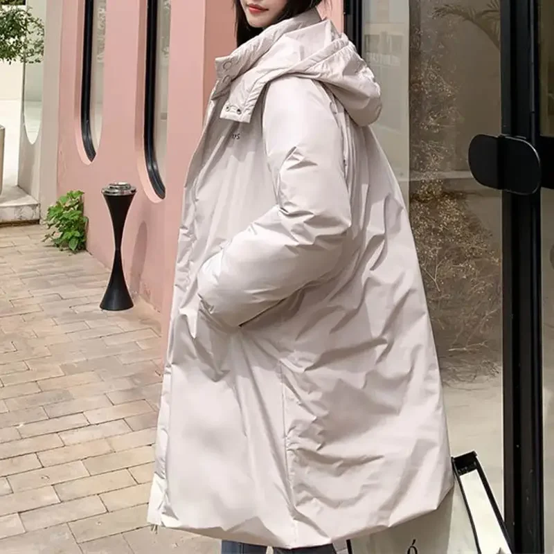 Winter Down Padded Jacket Women's Mid-length Coat Cotton-padded 2021 New Jacket Korean Style Padded Jacket Loose Pie To Overcome