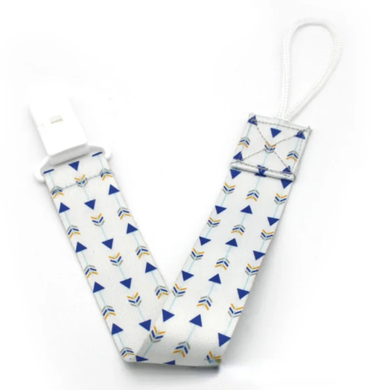 Pacifier Chain Cartoon Fixed Button Baby Pacifier Clip Ribbon Dummy Soother Holder Anti-drop Buckle Strap