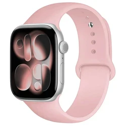 Premium Silicone Sport Band for Apple Watch - Flexible and Durable Strap (24 Vintage rose)