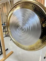 เสียง Healing Gongs-สไตล์ใหม่โลหะผสมนิกเกิล Gong กระจก Chau Gong 22 "-36" ฟรี Mallet ไม้เสียงที่ดีที่สุด Bath เครื่องมือสําหรับโยคะ 2