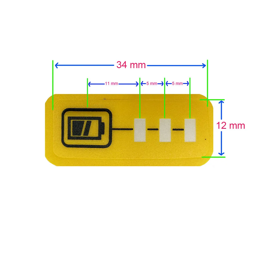 디월트용 리튬 이온 배터리 LED 키 스티커 라벨 태그, DCB200, 리튬 배터리, DCB140, DCB182, DCB206, DCB203, 14.4V, 18V, 20V