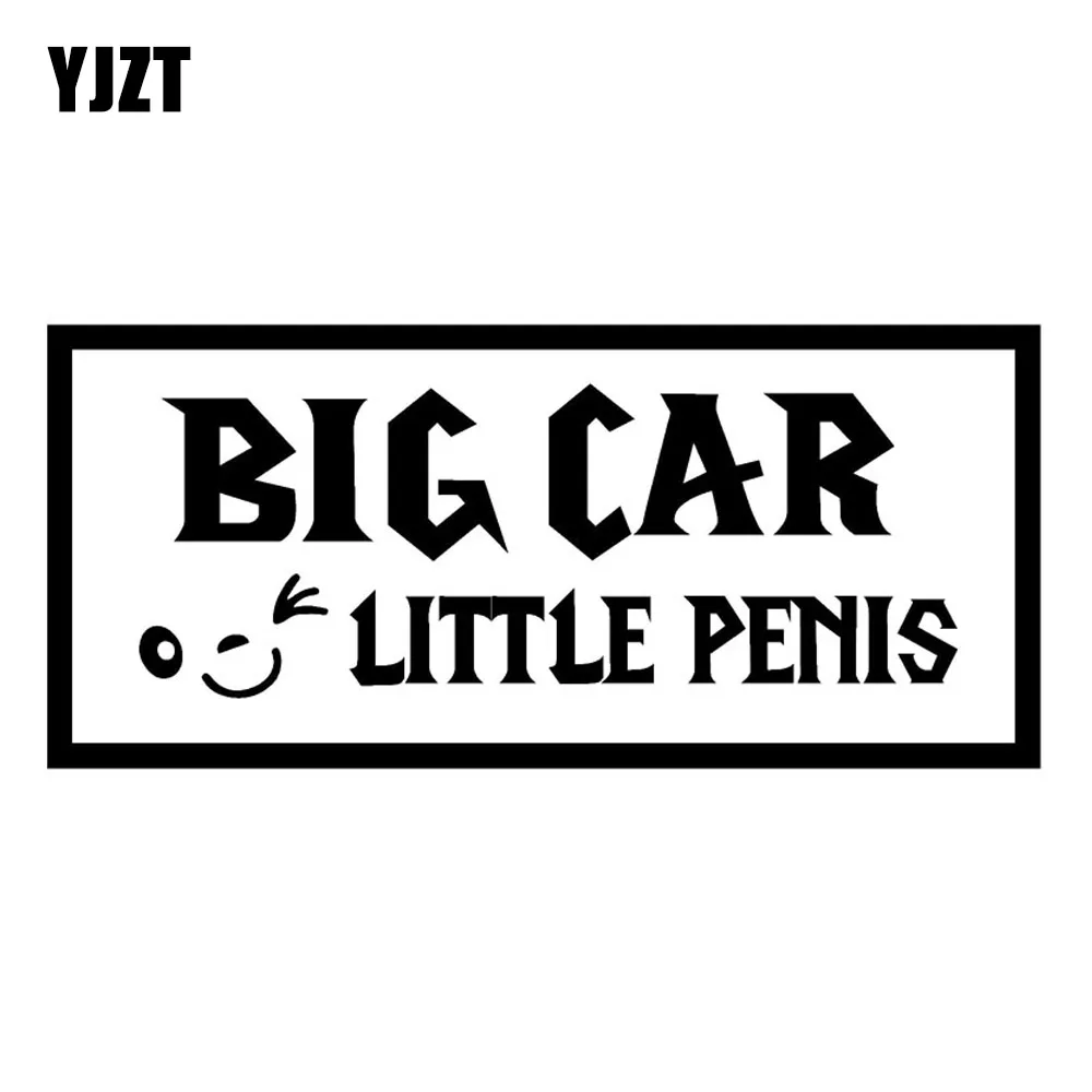 14.6X6.5CM BIG CAR LITTLE PENIS Funny Vinyl Decal Car Stickers Window  Car-styling - AliExpress