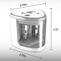 Tenwin New Two-hole Electric Automatic Pencil Sharpener Switch Pencil Sharpener Home Office School Supplies Stationery Art 3