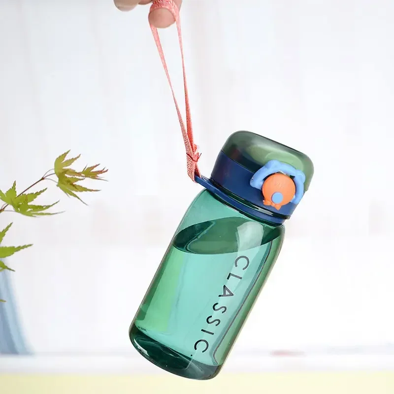 400ml Sports Water Bottle Outdoor Water Bottle With Rope Plastic Portable Water Cup Dinkware Camping Bike Bottle My Drink Bottle