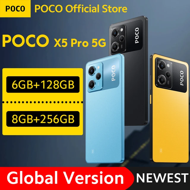 Global Version POCO X5 5G 128GB/256GB Cellphone 120Hz AMOLED DotDisplay  Snapdragon 695 NFC 33W Fast Charging 48MP Camera - AliExpress