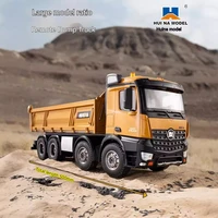 Huina 536 New Product Twelve Channel 1:14 Alloy Remote Control Full Scale 8-Wheel Heavy duty Engineering dump truck with lights 2