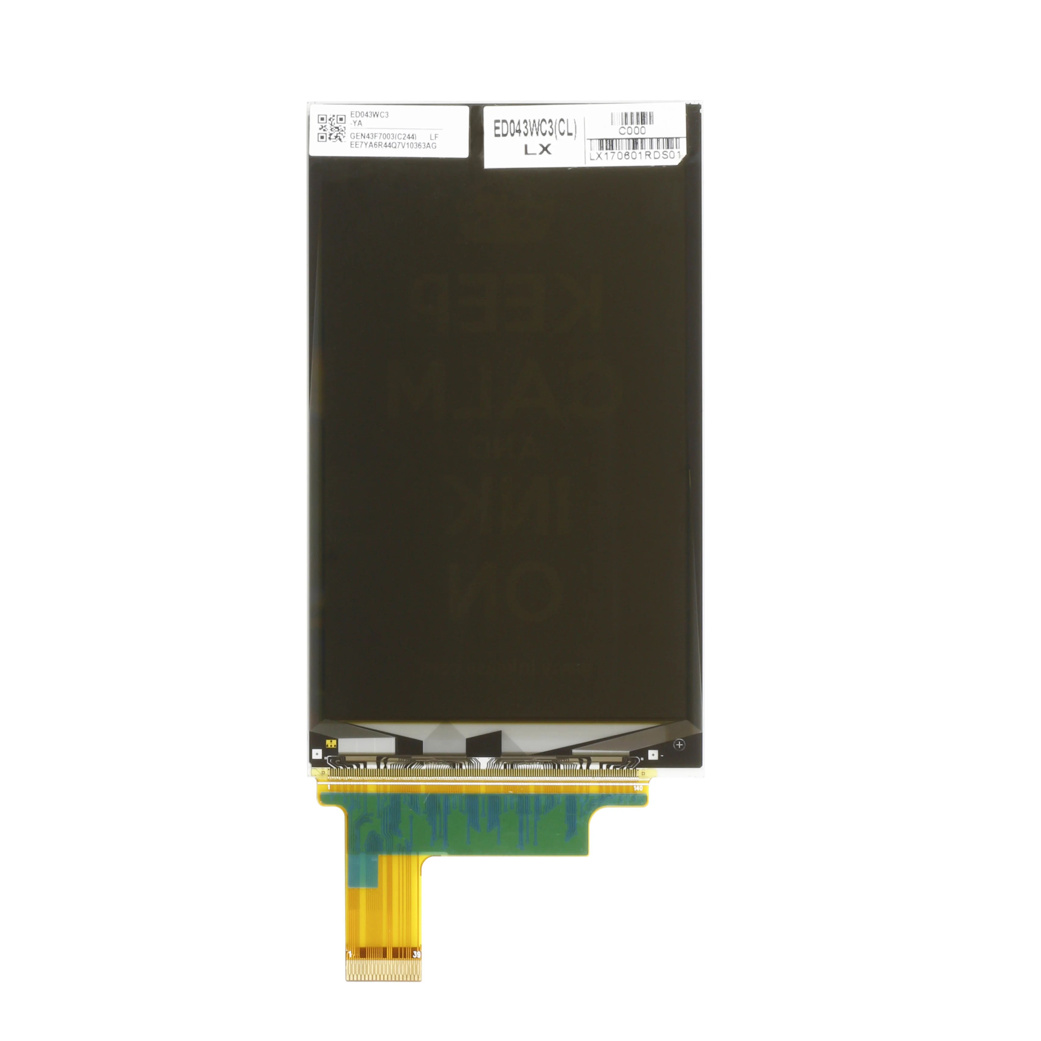 Eink 전자 종이 LCD 디스플레이 화면, 4.3 인치, 480x800, ED043WC3