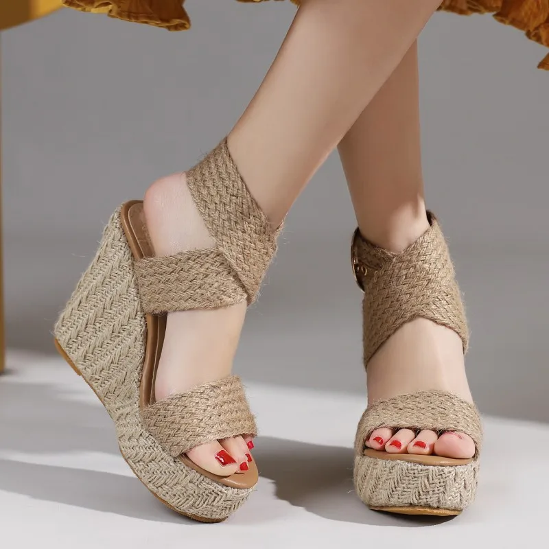 Large Size Platform Sandals Wedge Summer Shoes For Women Wedges