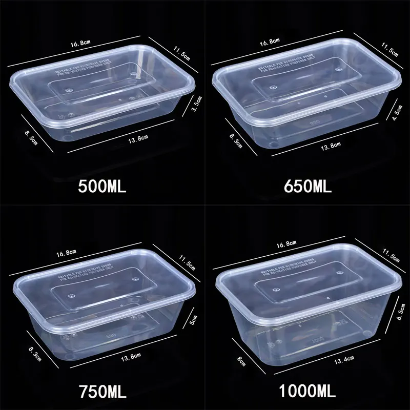 500-1000ml Food Grade Microwavable Disposable Plastic Takeaway Clear Food  Container - China 1000ml Takeaway Containers and 1000ml Plastic Disposable Food  Container price