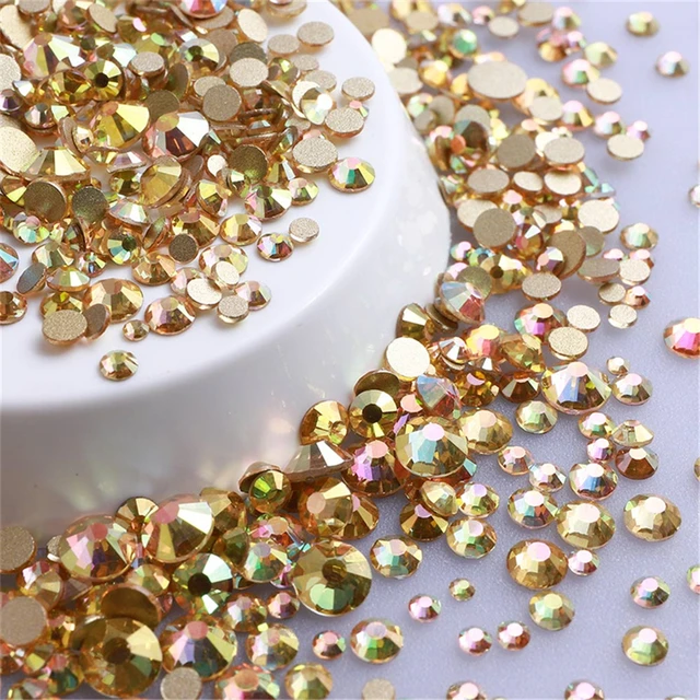 Flat Back Rhinestones Crafts  Flat Back Crystal Rhinestones - 1440pcs Mix  Size - Aliexpress