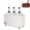 Sauce Warmer Chocolate Warming Machine Stainless Steel Electric Soy Jam Heater Filling Machine 3 Bottles 220V 6