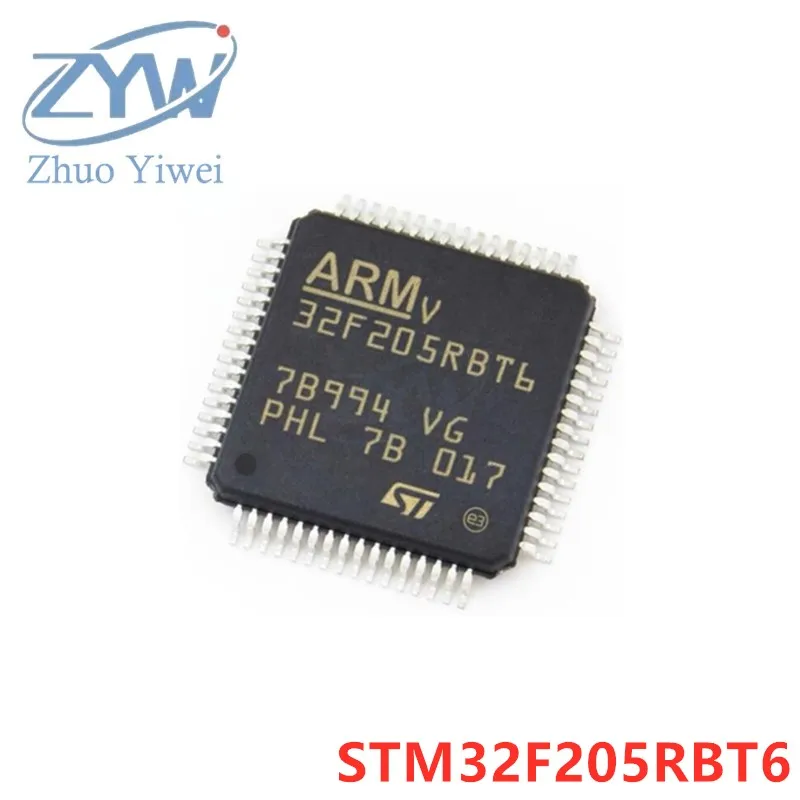 

STM32F205RBT6 LQFP-64 STM32F STM32F205 STM32F205RBT 120MHz 128KB ARM Cortex-M3 chip 32-bit microcontroller MCU New original