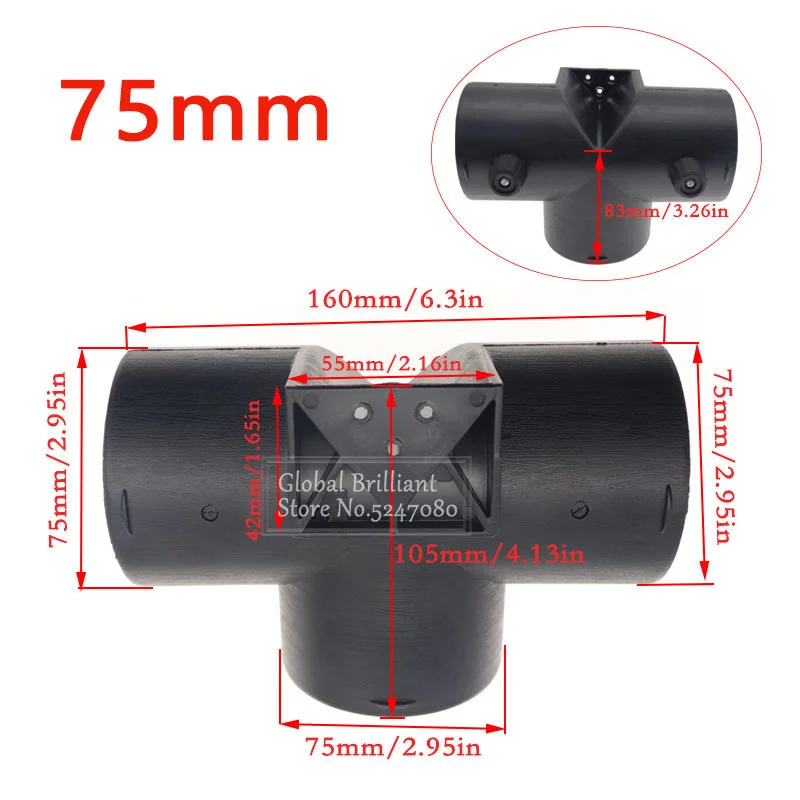 Connector parkeerverwarming, luchtuitlaat autodieselverwarming | 75 tot