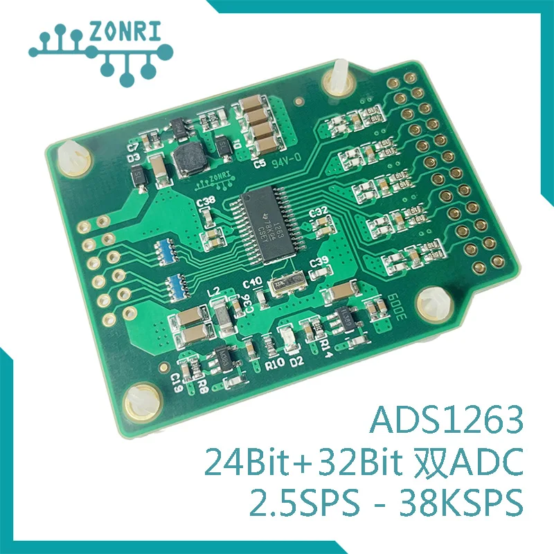 

ADS1263 32-битный Высокоточный ADC-модуль/24Bit + 32Bit двойной ADC/аналогово-цифровой преобразователь 38,4 ksps