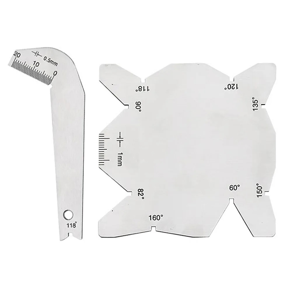 

Инструмент для проверки сварки четкого чтения, инструменты для измерения, шаблон для сверления, шаблон, измеритель, 2 шт., угломер из материалов