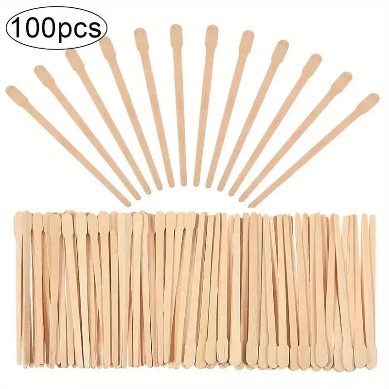 100pcs/200pcs Wooden Wax Sticks For Hair Removal hair removal wax wood hair removal spatula