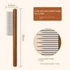 Cat Comb Cat Accessories Stainless Steel Pet Hair Remover Wooden Handle Solid Cat Hair Comb Pet Grooming Dog Brush Cleaning Tool 6