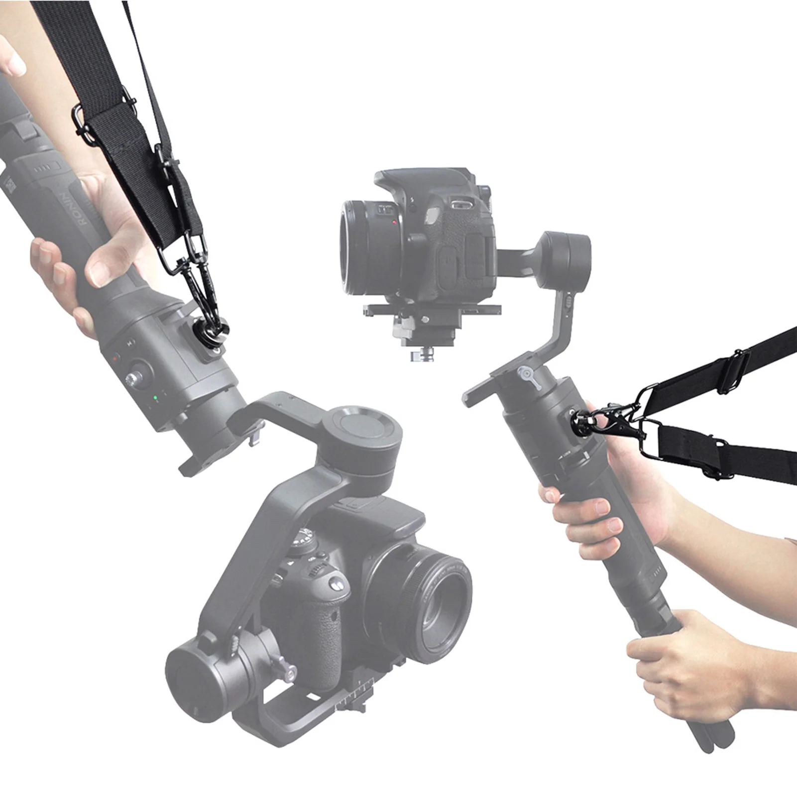카메라 스트랩 로닌 SC 숄더 스트랩 두꺼운 폼 블랙 고강도 카메라 넥 스트랩 숄더 벨트 슬링 (DJI 로닌 SC 용)