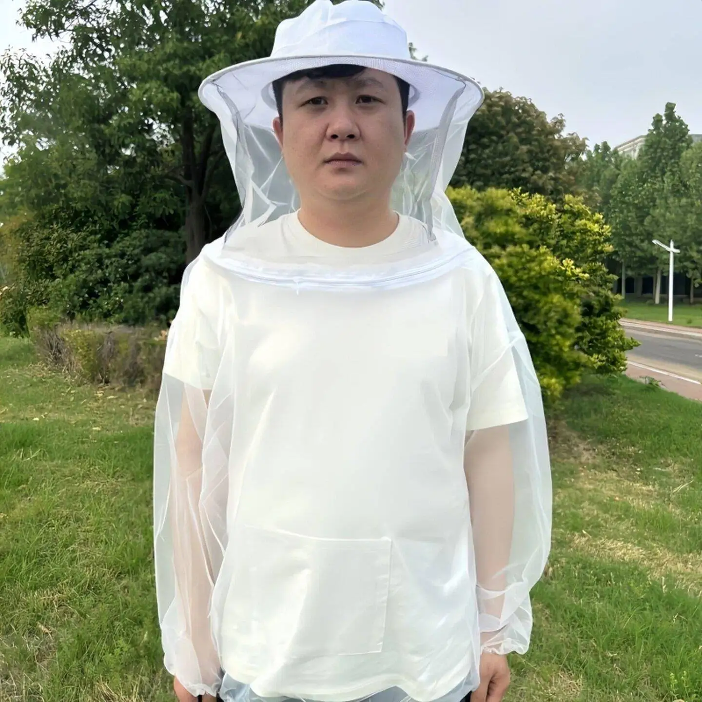 초박형 통기성 속건 모기 방지 낚시복 남녀 공용 전신 벌복 모자 야외 캠핑 여행 장비