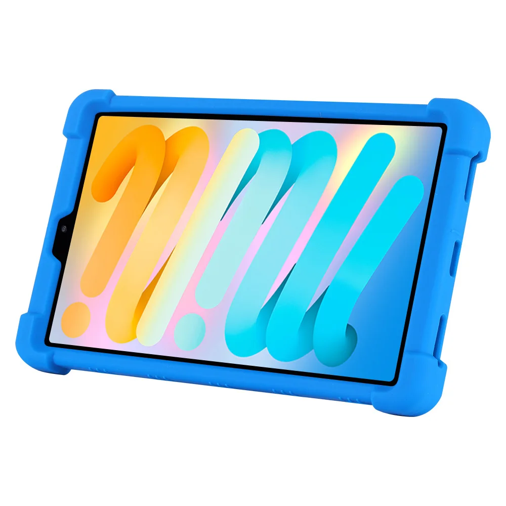 Durable Shockproof Tablet Case with Rear Kickstand and Soft Silicone Protection