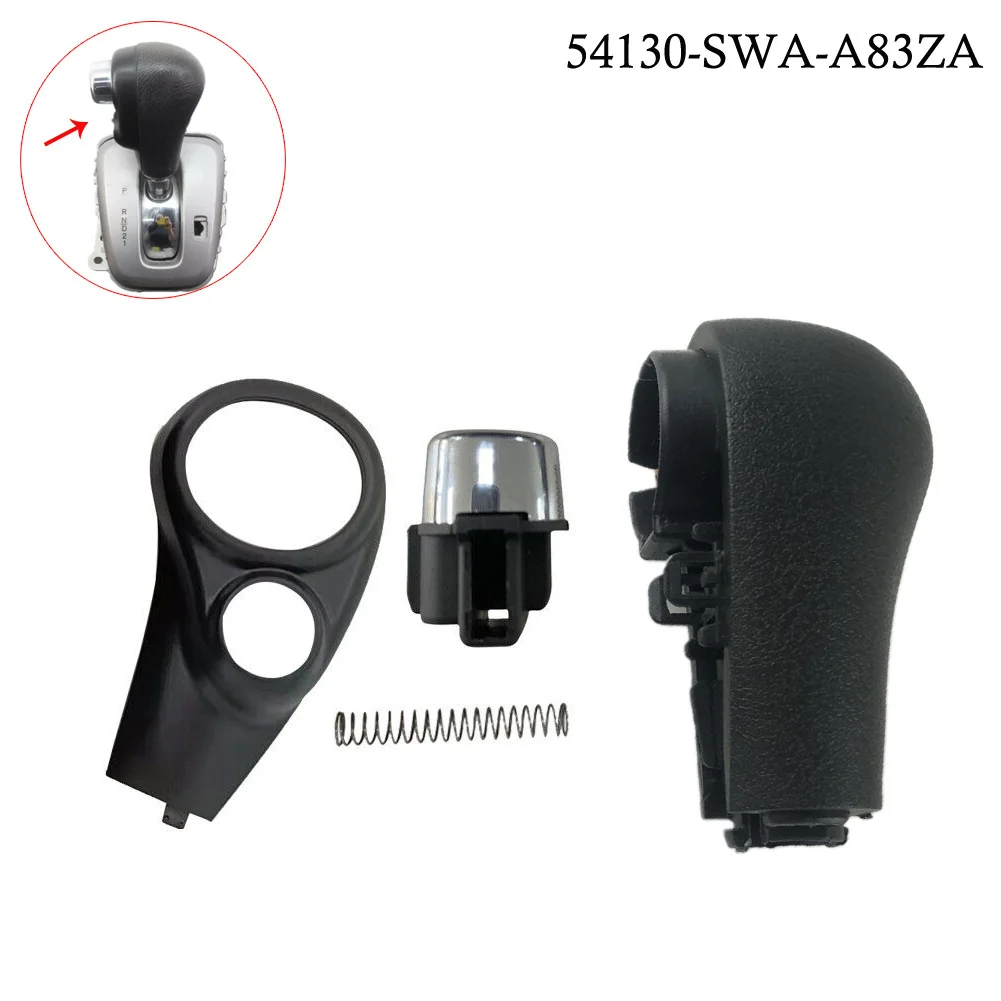 

Car Knob Kit Shifter Kit 54130-SWA-A83ZA Black Replacement Shifter Knob Handle For Honda For CRV 2007-2011 Interior Parts