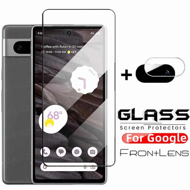 Protector de pantalla 2 en 1 para cámara de Google Pixel 7a, cristal  templado para lente de Google Pixel 6 6a Pixel 7 7a - AliExpress