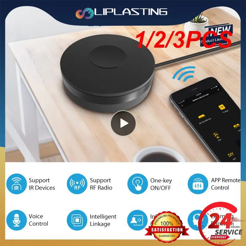 1/2/3PCS 1- Tuya Wifi IR RF Remote Control Smart Universal Infrared Smart Home Control For TV DVD AUD Wireless Alexa