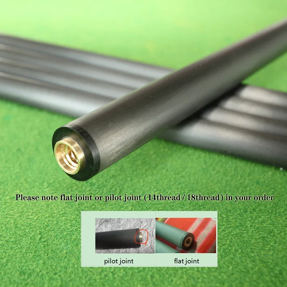 Play/Break/Snooker Cue Shaft Black Technology 100% Carbon Fiber Shaft Of Pool Cue Front Part for Billiard Pro/Conical billiard shaft
