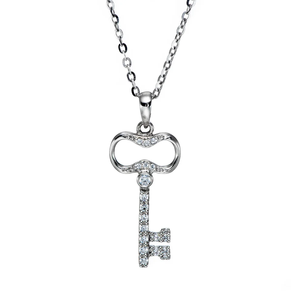 ALOV Collar Con Colgante De Plata De Ley Con Circonita Cúbica De