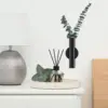 Vases Wall Mounted Flower for Decor Mini Tube Metal Vessel Hanging Pot Black Cute 6