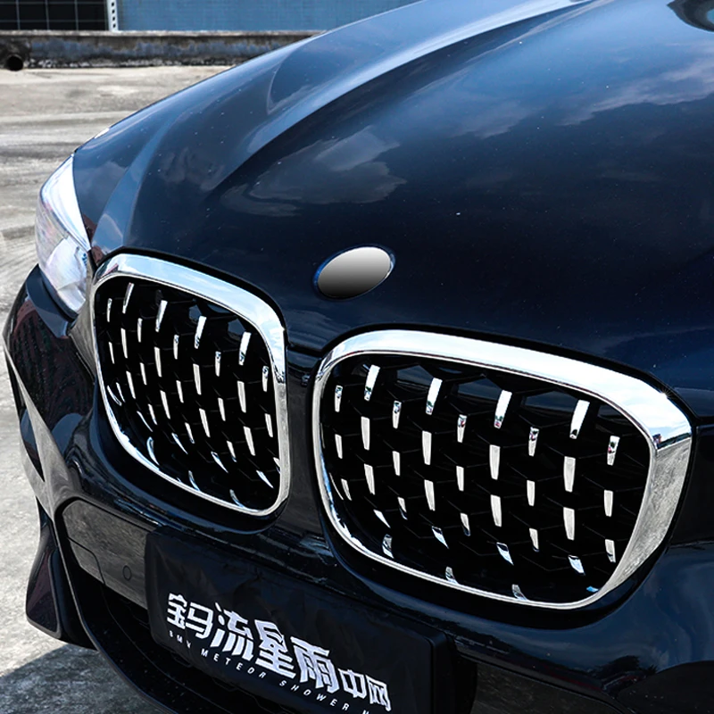 프론트 키드니 그릴, BMW 5 시리즈 G30 G38 2018-2019 다이아몬드 그릴, 유성 스타일 프론트 범퍼 그릴, 자동차 스타일링 수리