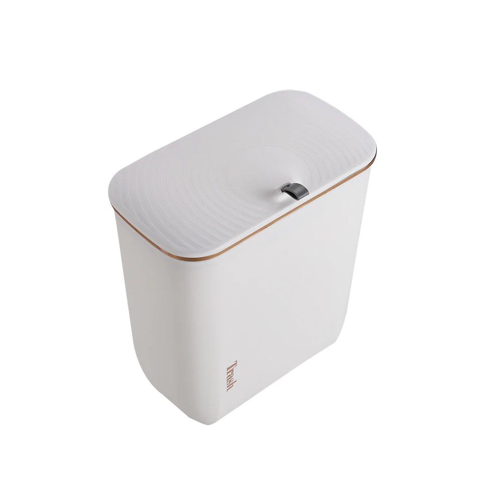 Kitchen Bathroom Hanging Waste Bin with Lid Wall Mounted Garbage Can for Cabinet Under Sink Waste Garbage Compost Bin: 3 - 5 Days Free Delivery Only UK