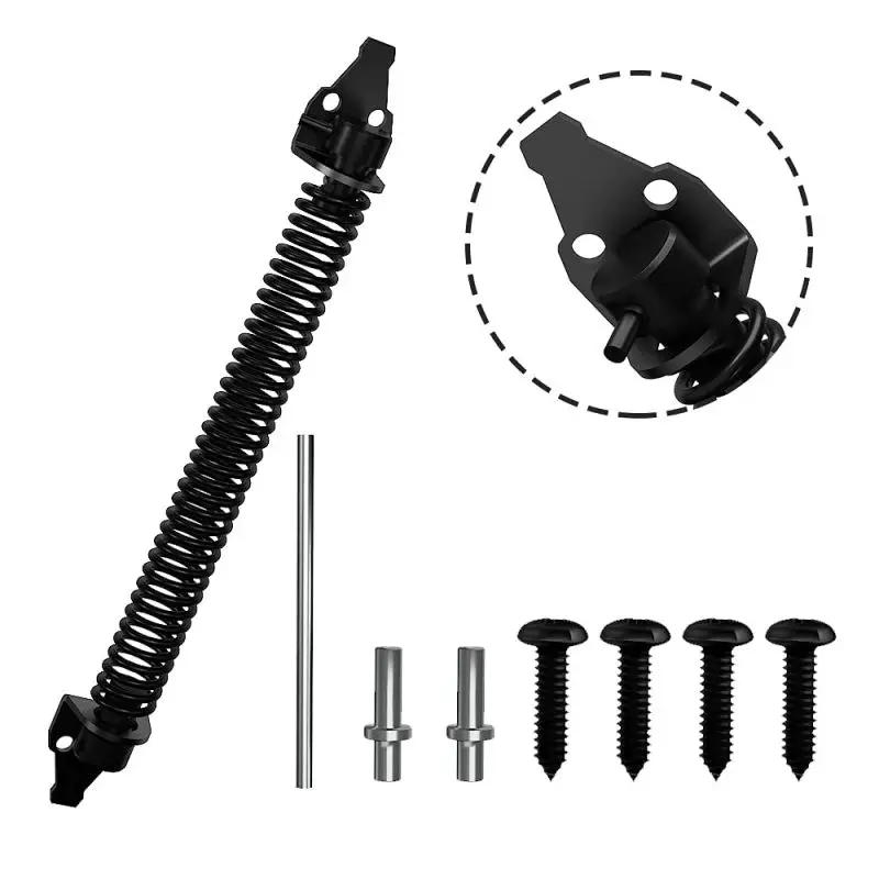 1/2pcs Gate Spring Closer Fence Spring Fence Door Hinges Self Closing Metal Gate Garden