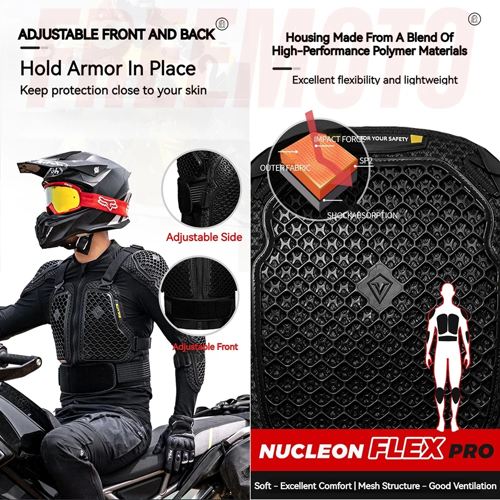 Motorcycle Jacket Honeycomb Full Body Armor Protection Jackets Motocross Racing Clothing Breathable Protectors SULAITE motorcycle jacket,motorcycle armor,motorcycle clothing