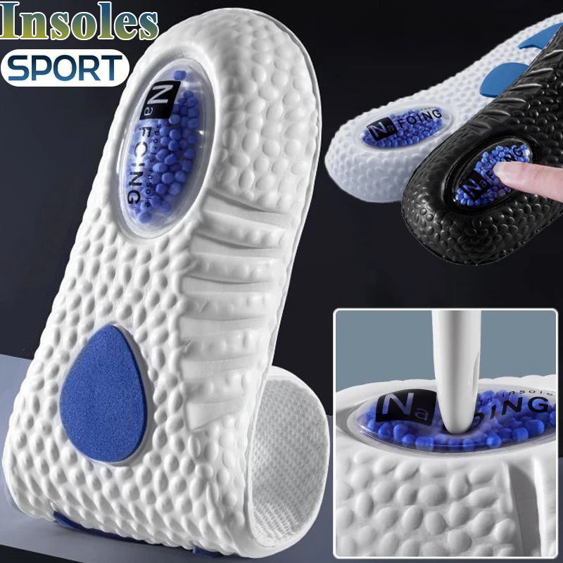 

Sports EVA Insoles Unisex Shock Absorption Arch Support Shoe Pads Deodorant Orthopedic Running Cushions Men Foot Care Inserts