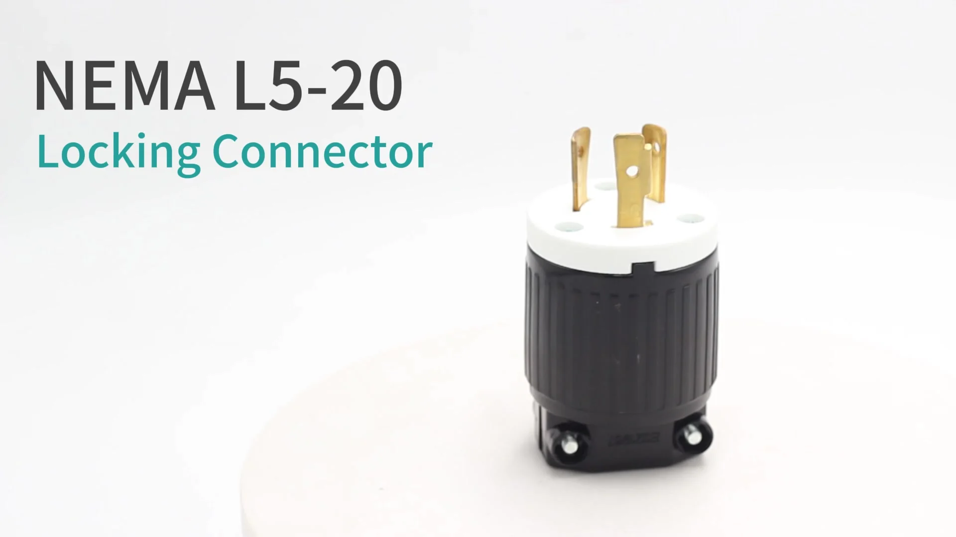 Connettore Maschio NEMA 5-20P, 20 Ampere, 125 Volt AC, 2 Poli-3 Fili, Con Messa A Terra, Lama Dritta, Certificato UL - Foto 2