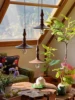 1/6  Dollhouse mini model toy ornaments Living Room Kitchen Accessories  a leaf tea table/stool three-piece suit 3