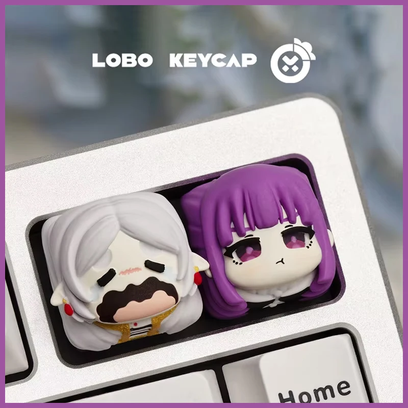 Frieren & Fern Anime Keycaps - Custom Mechanical Keyboard Decoration Gift Edition