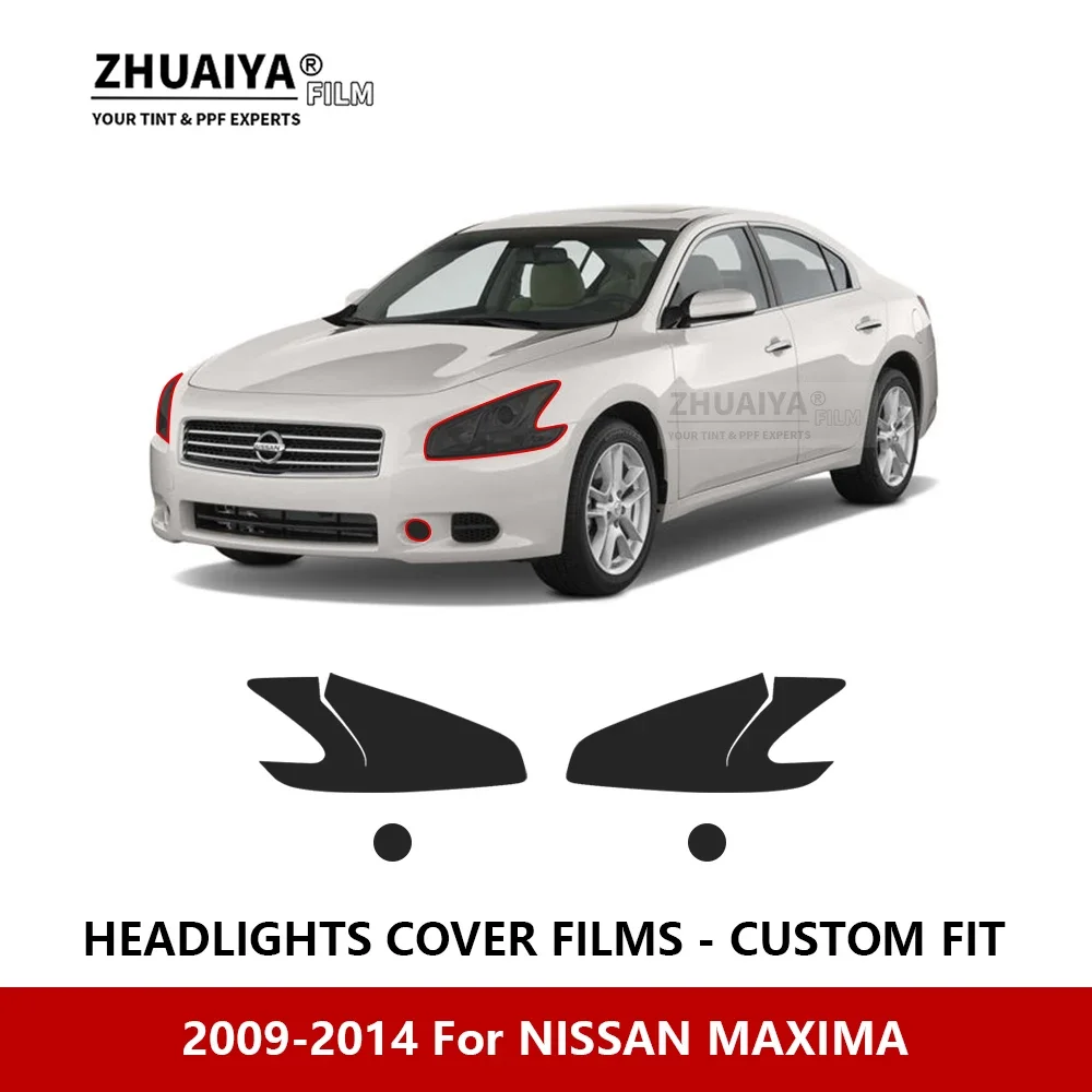 

For NISSAN MAXIMA 2009-2014 Car Exterior Headlight Anti-scratch PPF precut Protective film Repair film Car stickers Accessories