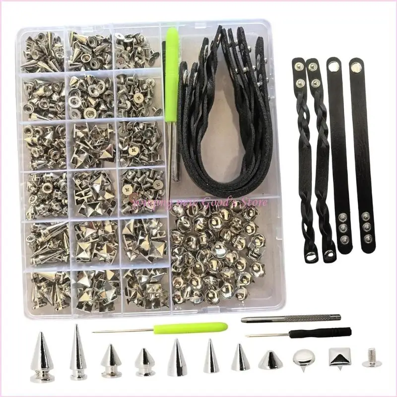 57QA Dekorative Nieten aus Legierung für Punk-Mode-DIY-Projekte – Detail 10