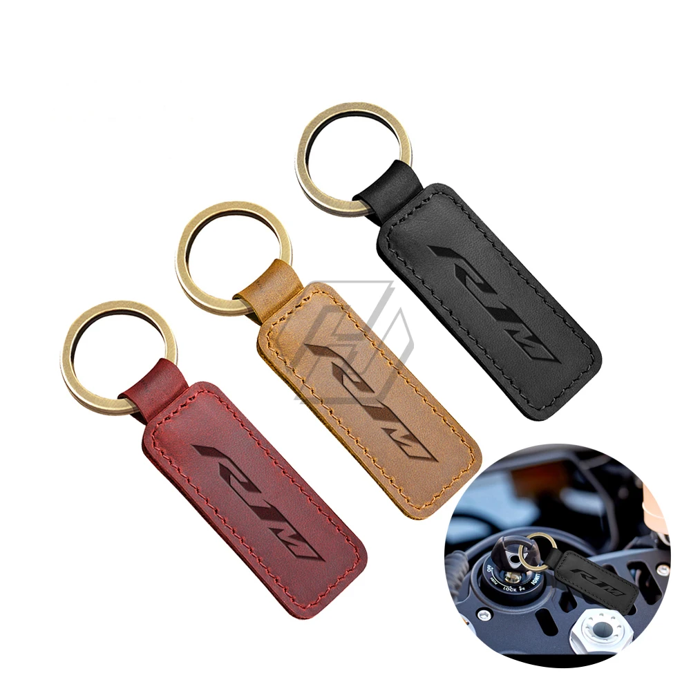 

Motorcycle Cowhide Keychain Key Ring Case for Yamaha YZF-R1M R1M