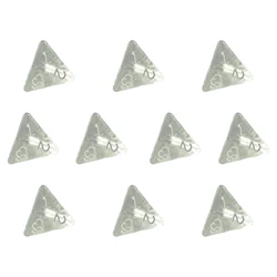 Premium 10 - Piece Transparent Dice Set for Role - Playing Games - Perfect Party Gift & Board Game Accessory (WHITE)