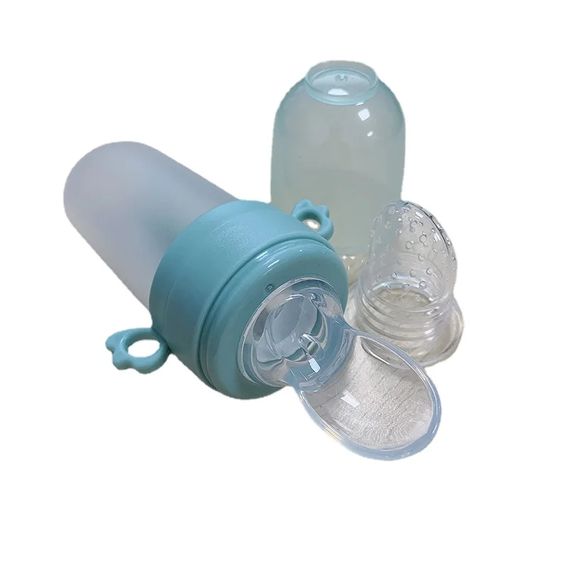 Newborn Food Feeding Eat Fruit Complementary Food Baby Bite Bag Feed Rice Cereal Spoon Silicone Pacifier Tool Baby Supplies fruit feeder pacifier