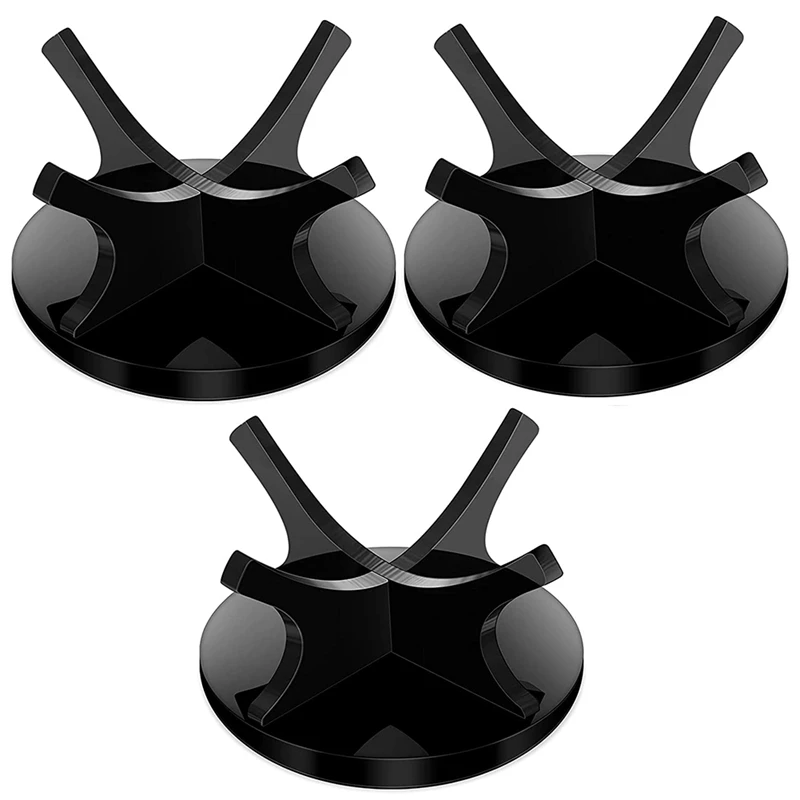 

3 Pieces Acrylic Small Ball Stand Holder Sport Ball Display Rack For Baseball Golf Softball Tennis Ball