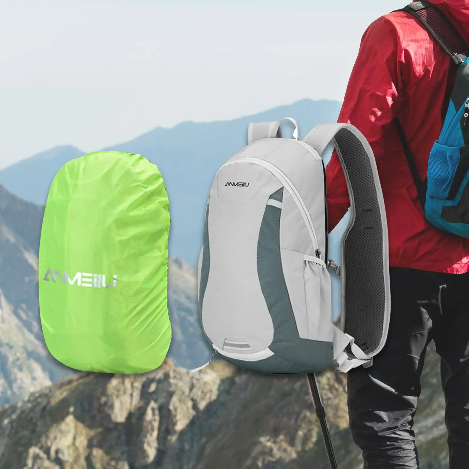 Biking Backpack Father`s Day Gift Waterproof Durable Hiking Daypack Luggage Travel Bag for Running Travel Hiking Trekking Women
