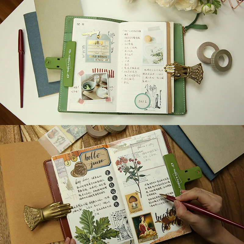Kraft Paper Planner & Journal: 64-Page Lined, Blank, and Dot Grid Notebook