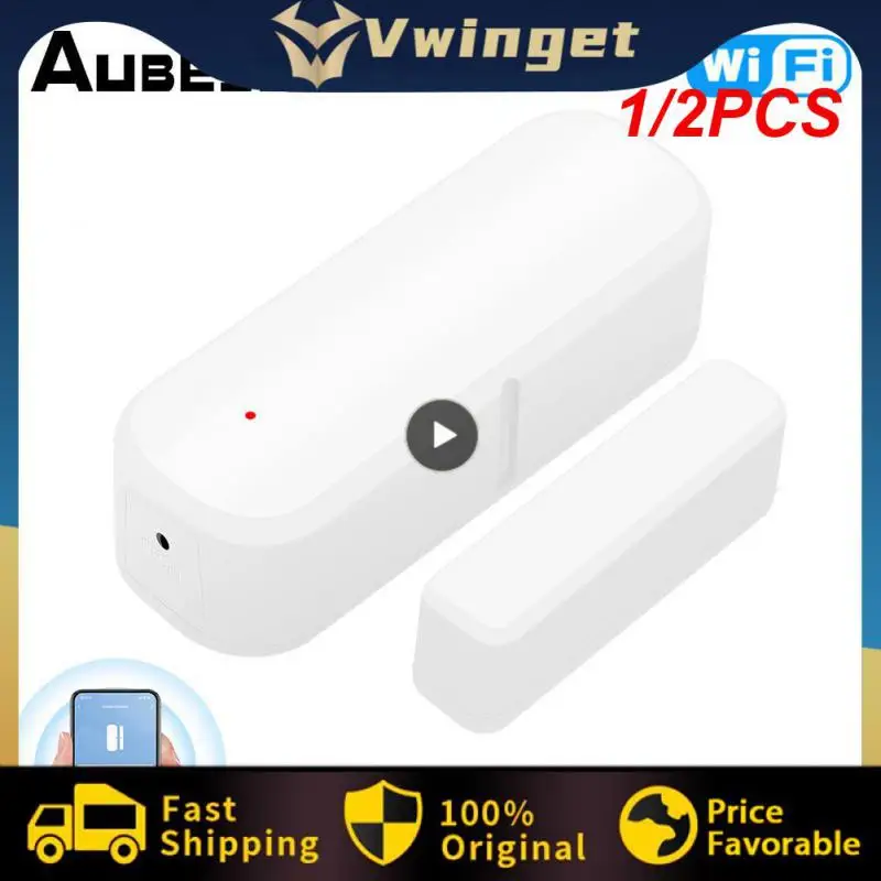 

1/2PCS Tuya WiFi/ Smart Door Sensor Door Open Closed Detectors Security Protection Alarm System Smart Life APP Control