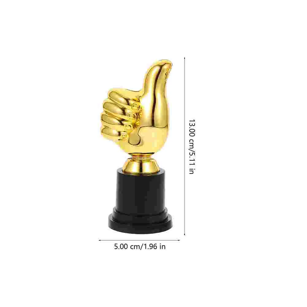Plastic Trophy Toys 6 Pcs Kids Thumb Shaped Competition Sports Football Award Champion Kindergarten Cup Model